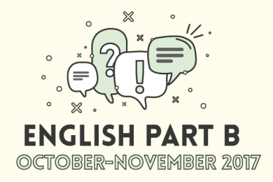 English Part B October-November 2017